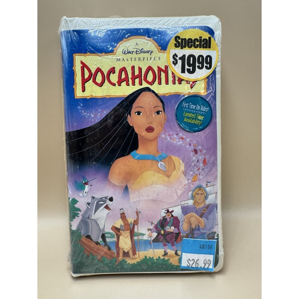 Pocahontas Walt Disney VHS Factory Sealed Brand New (VHS, 1996)